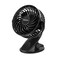 HOLMES Holmes 4 OnTheGo Personal Fan with Clip 3 Speed Settings 360 Rotation Rechargeable Battery USBC Charging Compact Portable Design Black Ideal for Desks Personal Spaces