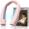 Laimiod Hand Free Portable Neck Fan with LED Book Light for Men Women