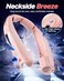 Laimiod Hand Free Portable Neck Fan with LED Book Light for Men Women