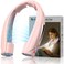 Laimiod Hand Free Portable Neck Fan with LED Book Light for Men Women