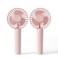 Linlinwill Portable Handheld Fan 2 Pack USB Rechargeable Mini Fan Ultra Quiet 3 Speeds with Phone Holder Base All Day Battery for Outdoor Indoor Pink