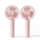 Linlinwill Portable Handheld Fan 2 Pack USB Rechargeable Mini Fan Ultra Quiet 3 Speeds with Phone Holder Base All Day Battery for Outdoor Indoor Pink