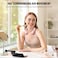 Morelax Neck Fan USB Rechargeable Personal Fan 3 Speeds Adjustable Large air outlet Powerful Strong Wind Adjustable 360 Cooling Super Quiet No Blade Design No Hair Twisting Small Pink