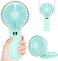 Peiyuu Portable Fan 4000mAh USB Rechargeable 180 Foldable Mini Desk Fan with 6 Wind Speed LCD Digital Display Lanyard as Neck Fan Ultra Quiet