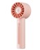 Coolwill Portable Mini Handheld Turbo Fan 4 Speed High Velocity Personal Max 16H Cooling Time Rechargeable Purse Travel Essentials for VacationBeachTrip Pink