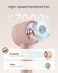 Coolwill Portable Mini Handheld Turbo Fan 4 Speed High Velocity Personal Max 16H Cooling Time Rechargeable Purse Travel Essentials for VacationBeachTrip Pink