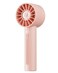 Coolwill Portable Mini Handheld Turbo Fan 4 Speed High Velocity Personal Max 16H Cooling Time Rechargeable Purse Travel Essentials for VacationBeachTrip Pink