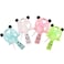 Skystal One Color Mini Manual Panda Pattern Handheld Fan Comes Randomly in Four Colors Plastic Personal Student Fan Children Hand Press Manual Fan Kids Toy Fan Green White Blue Pink Random