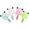 Skystal One Color Mini Manual Panda Pattern Handheld Fan Comes Randomly in Four Colors Plastic Personal Student Fan Children Hand Press Manual Fan Kids Toy Fan Green White Blue Pink Random