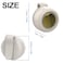 TFQXA1Z Portable Silent Clip On Bladeless Fan Rechargeable Wearable Fan HandsFree Waist Neck Cooling 3 Speeds 6H Runtime USBC Fast Charge White