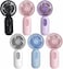 VanSmaGo 6 Pack Mini Handheld Fans USB Rechargeable Personal Fan Set with 3 Speeds Small Portable Fans for Group Travel Classroom Event Bags Office Sharing Team Gifts