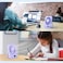 WHATOOK Small Desk Fan Personal Fans 5000mah 25 Hours Battery Office Quiet Mini Desktop Fan Portable Rechargeable Travel Essentials Purple 2000 mAh