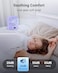 WHATOOK Small Desk Fan Personal Fans 5000mah 25 Hours Battery Office Quiet Mini Desktop Fan Portable Rechargeable Travel Essentials Purple 2000 mAh