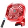 WaxPar 3 in 1 Camping Fan with LED Lantern Compatible with MWK 18V Battery 3 Speed Battery Operated Fan with Remote USB Port 3 WindBrightness Modes Timer