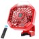 WaxPar 3 in 1 Camping Fan with LED Lantern Compatible with MWK 18V Battery 3 Speed Battery Operated Fan with Remote USB Port 3 WindBrightness Modes Timer