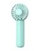 Coohea Mini Handheld Fan Small Cute Design 3 Powerful Speeds USB Rechargeable Battery Operated Portable Personal Fan with Base Lanyard for Eyelash Makeup Travel Beach Office Desk Blue
