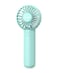 Coohea Mini Handheld Fan Small Cute Design 3 Powerful Speeds USB Rechargeable Battery Operated Portable Personal Fan with Base Lanyard for Eyelash Makeup Travel Beach Office Desk Blue