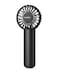 Coohea Mini Handheld Fan Small Cute Design 3 Powerful Speeds USB Rechargeable Battery Operated Personal Portable Fan with Base Lanyard for Eyelash Makeup Travel Beach Office Desk Black