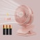 Shinebella AA Battery Powered Clip on Fan with 4Speed 5 Small Desk Fan with Aroma Function USB Powered 360Rotation Ultra Quiet for Golf Cart Stroller BedroomCarBatteries Not Included