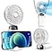 Koonie Portable Handheld Fan Battery Operated Fan with Base 8 Hours Digital Display 5 Speeds 90 Ajustable Rechargeable Mini Fan for Outdoor Indoor