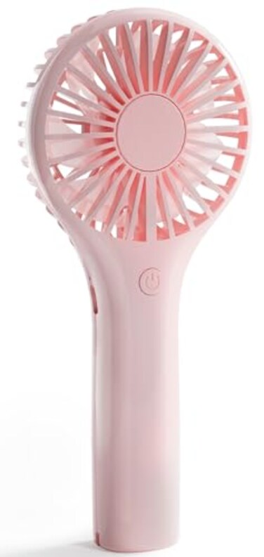 Edvision Portable Mini Fan Powerful Personal Handheld Fan with 3 Speeds Cute and Small USB Rechargeable for TravelLashMakeupOutdoorHome Pink