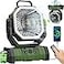 Multper 20000mAh Rechargeable Camping Fan AutoOscillating Portable Fan for Camping with Remote LED Lantern 4 Speeds Battery Powered Fan with Hanging Hook Timer for Tent Travel Outdoor Home RV