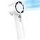WAFTING Portable Handheld Fan5000mAh High Speed Turbo Personal Fan with 100 Speed Adjustable Up to 17 Working Hours Digital Display for Travel Outdoor Hot FlashesWhite