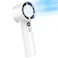 WAFTING Portable Handheld Fan5000mAh High Speed Turbo Personal Fan with 100 Speed Adjustable Up to 17 Working Hours Digital Display for Travel Outdoor Hot FlashesWhite