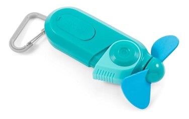 O2COOL Carabiner Sport Misting Fan Pocket Sized Portable OnTheGo Battery Powered Cooling