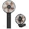 OUTXE Funme Portable Handheld Fan 5000mAh USB Desk Fan Person 4 Speed Settings for Outdoor Travel Black