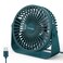 FARADAY USB Desk Fans 5 Inches Portable Table Fans 360 Head Rotation Small Personal Desktop Fan for Home Office 3 Speeds Deep Green