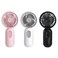 VanSmaGo Portable Mini Fan 3pack Handheld Personal Small Fan with 3speed for Travel USB Rechargeable Battery Operated Eyelash Fan BlackWhitePink
