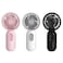 VanSmaGo Portable Mini Fan 3pack Handheld Personal Small Fan with 3speed for Travel USB Rechargeable Battery Operated Eyelash Fan BlackWhitePink