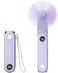 SWEETFULL Portable Handheld Mini Fan with LED Display 3in1 Personal Foldable USB Rechargeable Hand Held Fan Flashlight for Travel Lash Eyelash Cute Small Pocket for Women Girls