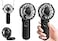 VanSmaGo 2packs Portable Handheld Fan Personal Hand Held Fan for Travel Foldable Eyelash Neck Fan with Digital Display Lanyard 5 Speeds 180 Adjustable 312h Working Time Rechargeable Battery Operated
