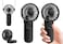 VanSmaGo 2packs Portable Handheld Fan Personal Hand Held Fan for Travel Foldable Eyelash Neck Fan with Digital Display Lanyard 5 Speeds 180 Adjustable 312h Working Time Rechargeable Battery Operated