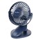 PureHome Portable Clip Fan Battery Operated3 Speeds USB Rechargeable Mini Table Fan with Strong Airflow360Rotation Ultra Quiet Personal Desk Fan for Home Office Bedroom Dorm Stroller Camping DeepBlue