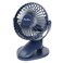 PureHome Portable Clip Fan Battery Operated3 Speeds USB Rechargeable Mini Table Fan with Strong Airflow360Rotation Ultra Quiet Personal Desk Fan for Home Office Bedroom Dorm Stroller Camping DeepBlue