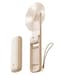 Aecooly Slim Portable Fan 2 Pack Thin Handheld Fan USB Rechargeable Mini Personal 24H Max Cooling Time Battery Powered Small Foldable Pocket for Travel Summer Gifts for Women Beige