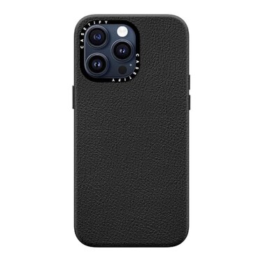 CASETiFY Pebbled Case for iPhone 15 Pro Max Textured 49ft Drop ProtectionCompatible with Magsafe Jet Black