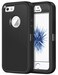 Jelanry for iPhone 5 5S SE 1st Generation 2016 Rugged Series Case Black Heavy Duty Shockproof Dual Layer Protective Shell Antiscratches Nonslip Bumper Hybrid Matte Armor Back Cover Phone Case