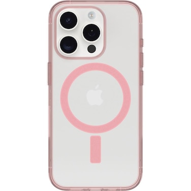 OtterBox Clear Case Series with MagSafe for iPhone 15 Pro Shockproof Drop Proof UltraSlim Protective Case Anemone Pink