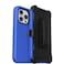 OtterBox iPhone 14 Pro ONLY Defender Series Case RAIN Check Blue Rugged Durable with Port Protection Includes Holster Clip Kickstand