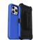 OtterBox iPhone 14 Pro ONLY Defender Series Case RAIN Check Blue Rugged Durable with Port Protection Includes Holster Clip Kickstand