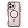 OtterBox iPhone 16 Pro Max Defender Series XT Clear Case Brick Red Clear Tough Rugged Durable iPhone Case Snaps on MagSafe PressureFitted DualLayer iPhone Case