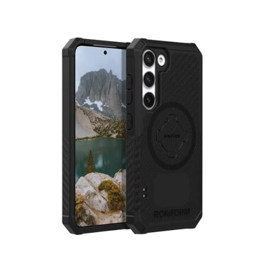 Rokform Galaxy S23 Case Rugged Series Magnetic Case with Twist Lock Drop Tested Armor Black