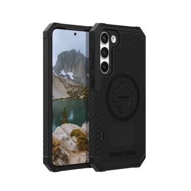 Rokform Galaxy S23 Plus Case Rugged Series Magnetic Case with Twist Lock Drop Tested Armor Black