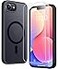 SPIDERCASE for iPhone 16e CaseiPhone 17e Case Magnetic Translucent Matte Case with 2PCS Tempered Glass Screen Protector Slim Phone Case for iPhone 16e17e 61 Black