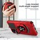 Ailiber for TCL ION VX Case with Screen Protector Tempered Glass Ring Kickstand for Magnetic Car Mount Military Grade Shockproof Protective Cover for TCL 40 ZT430WRed