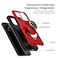 Ailiber for TCL ION VX Case with Screen Protector Tempered Glass Ring Kickstand for Magnetic Car Mount Military Grade Shockproof Protective Cover for TCL 40 ZT430WRed
